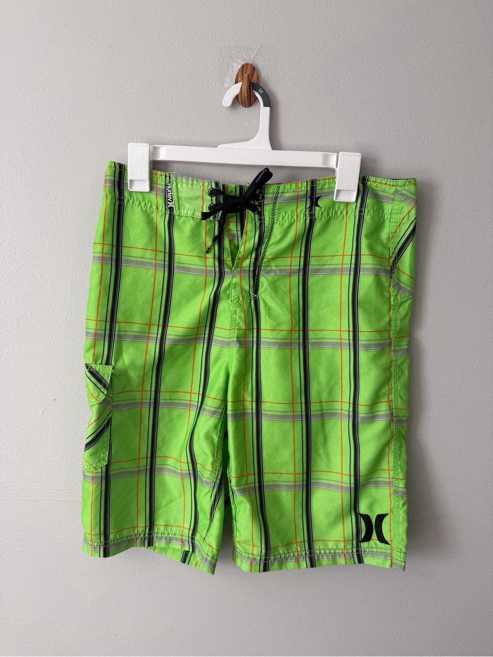 Hurley Men’s Neon Green Swim Trunks